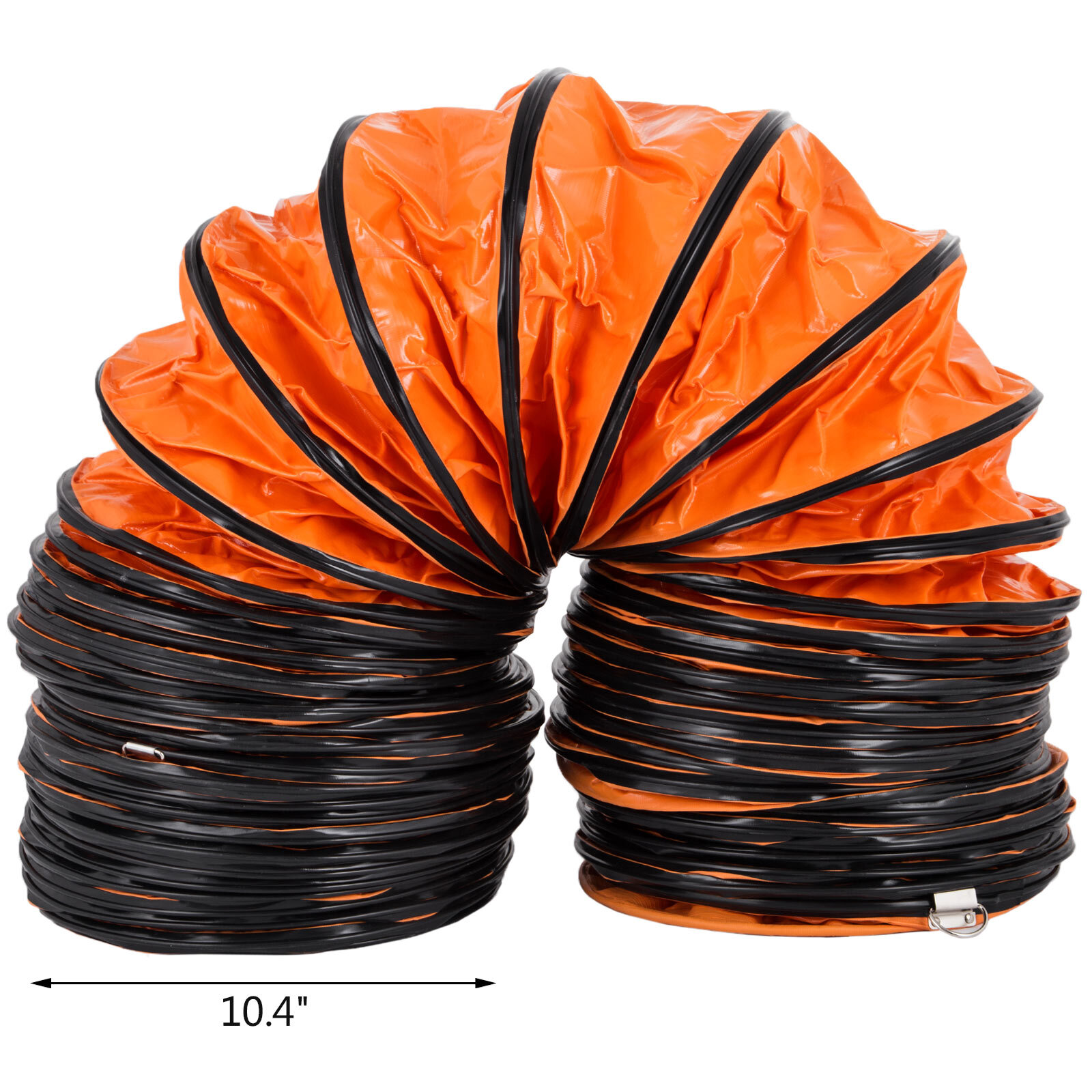 12'' PVC Flexible Ducting 32FT/9.8m Fit Ventilator Orange Gardening Portable