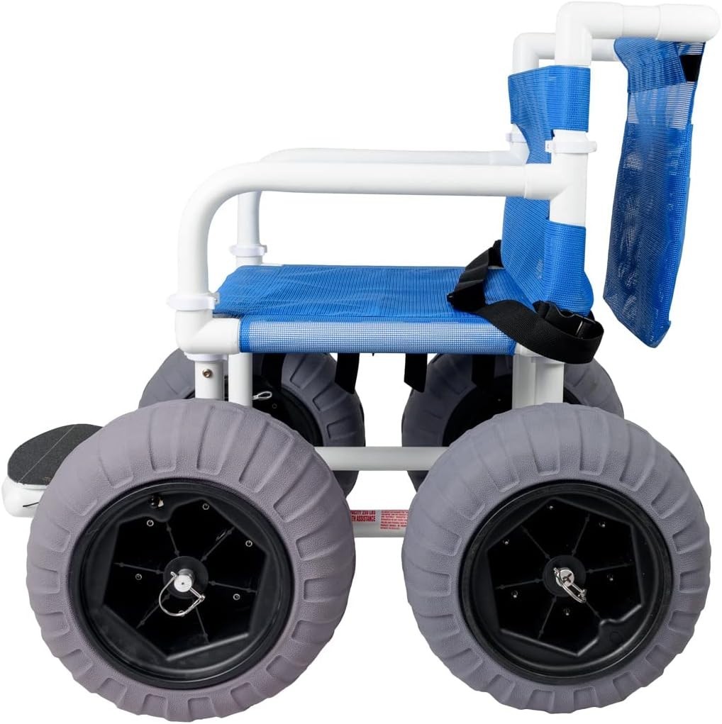 Open-Box Beach Wheelchair – 16″ Balloon Tires
