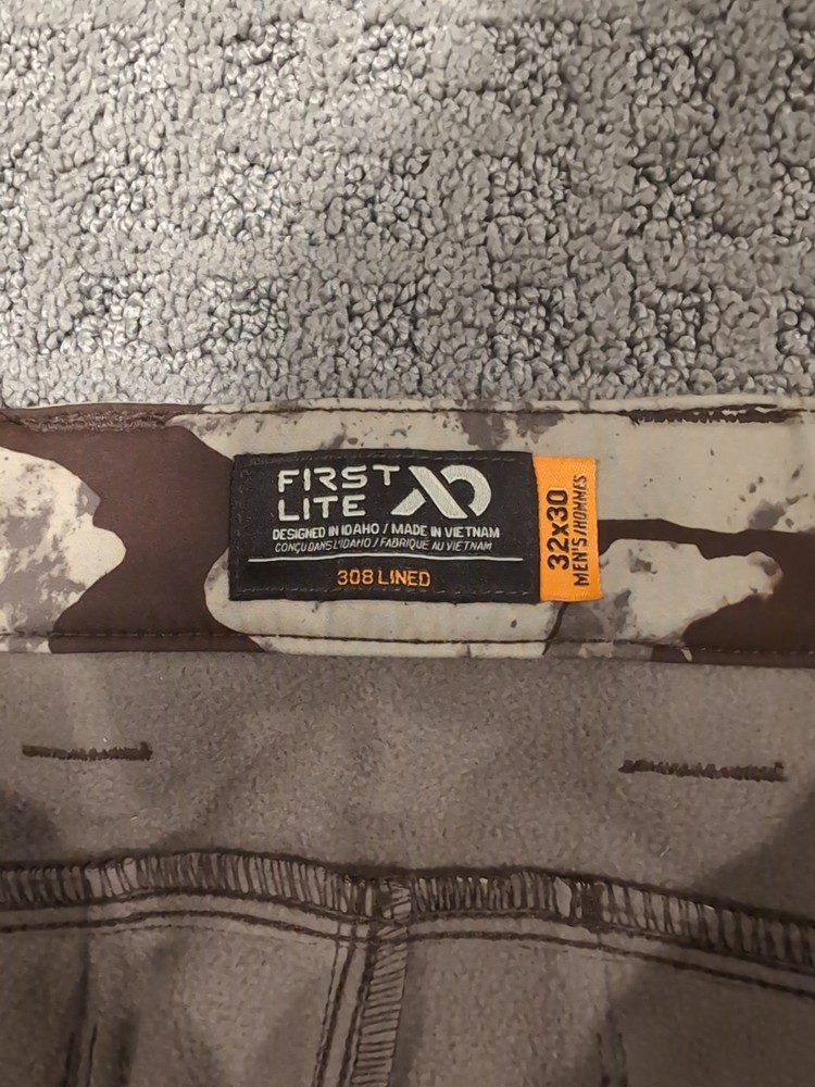 First Lite 308 Lined Pants 32x30 Cerca Nice Free Ship!