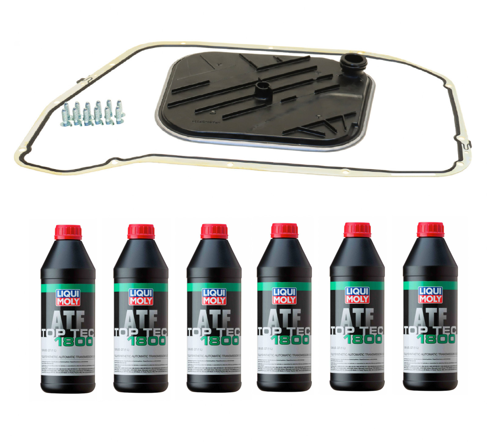 Auto Trans Service Kit: 6L ATF + Filter + Gasket for AUDI ZF 8 Speed A4 A5 A7 Q5