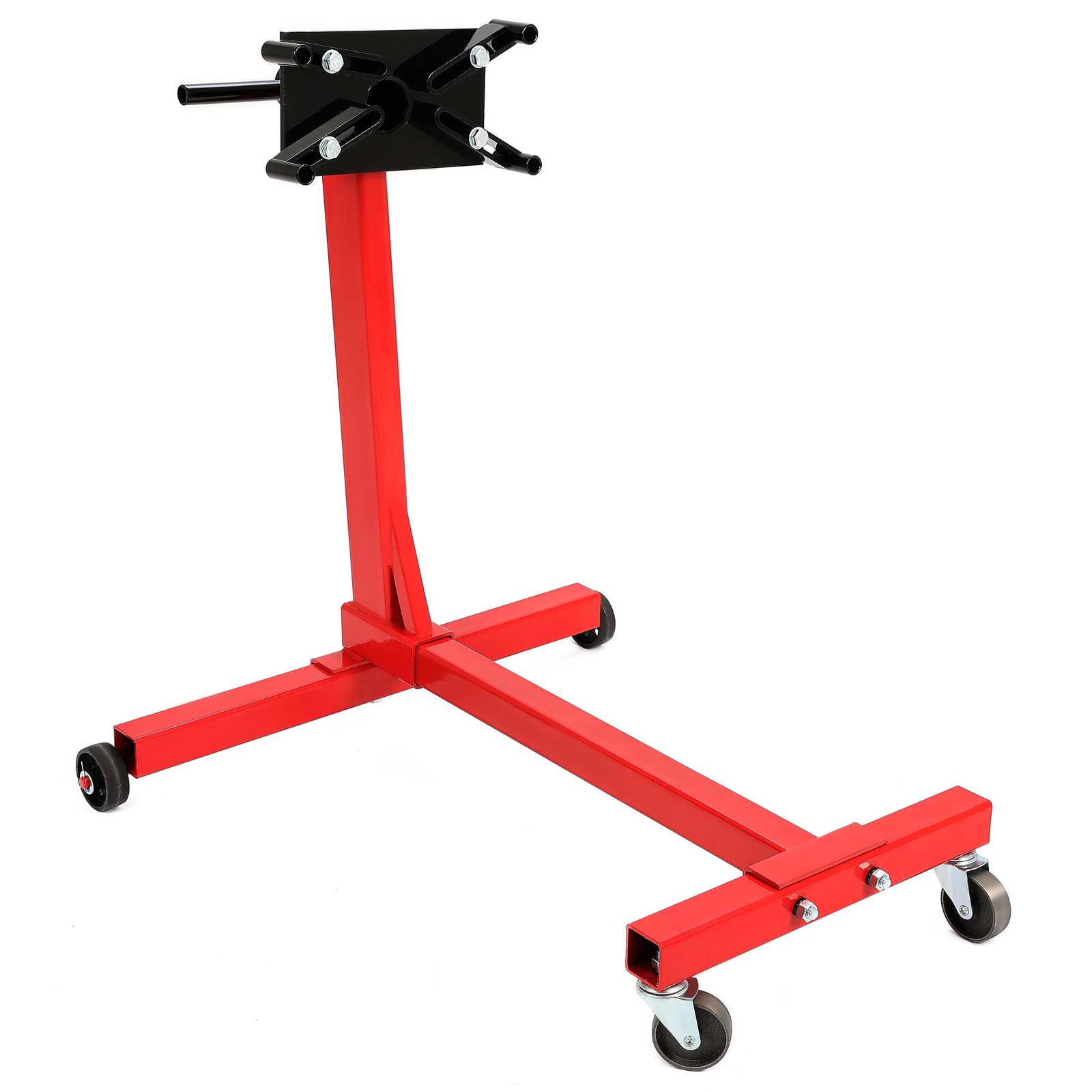 1500LBS Steel Engine Stand 360 Degree Rotating Head Adjustable Mounting Red