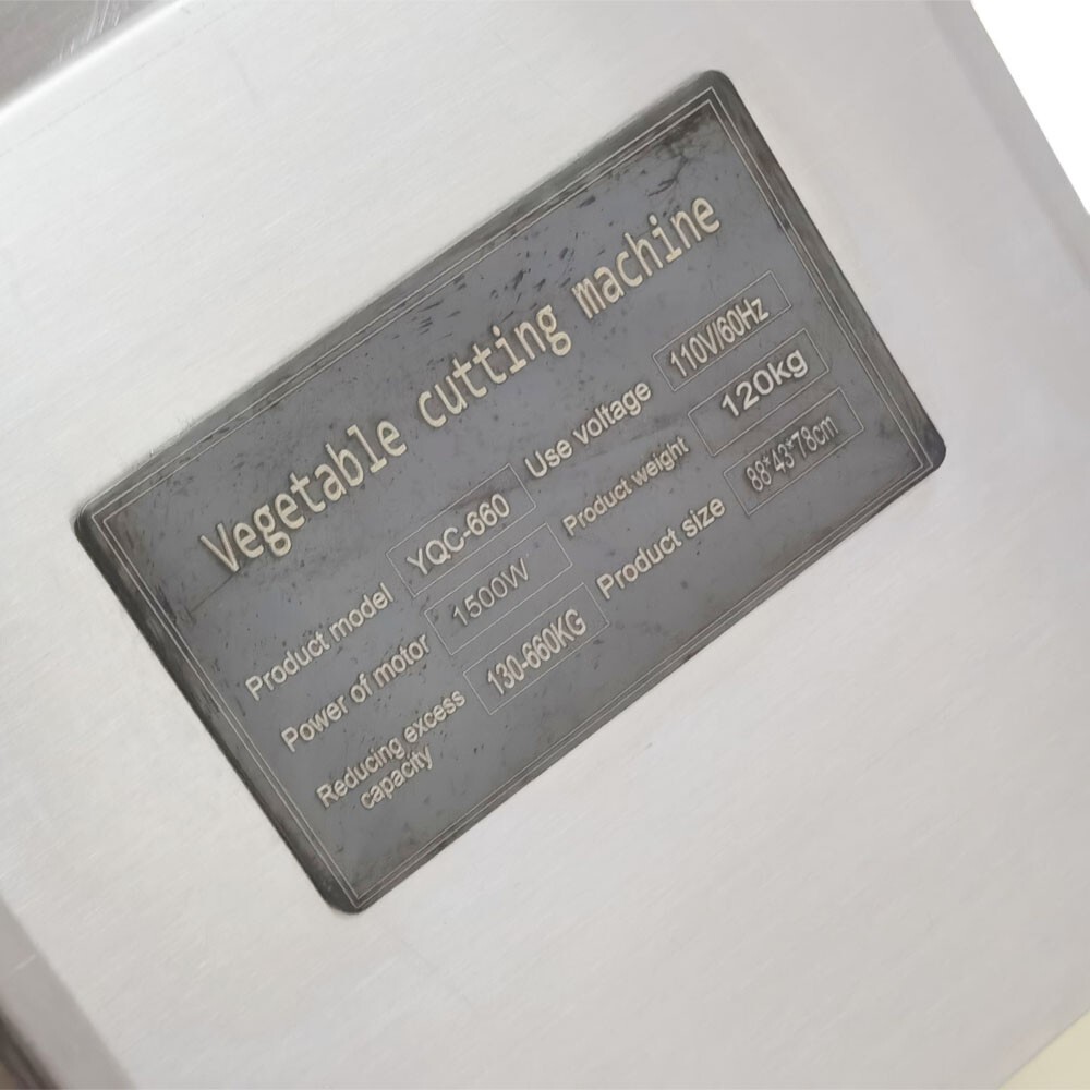 Automatic Vegetable Chopping Machine 1-25mm Thickness 110V 1500W(2HP)