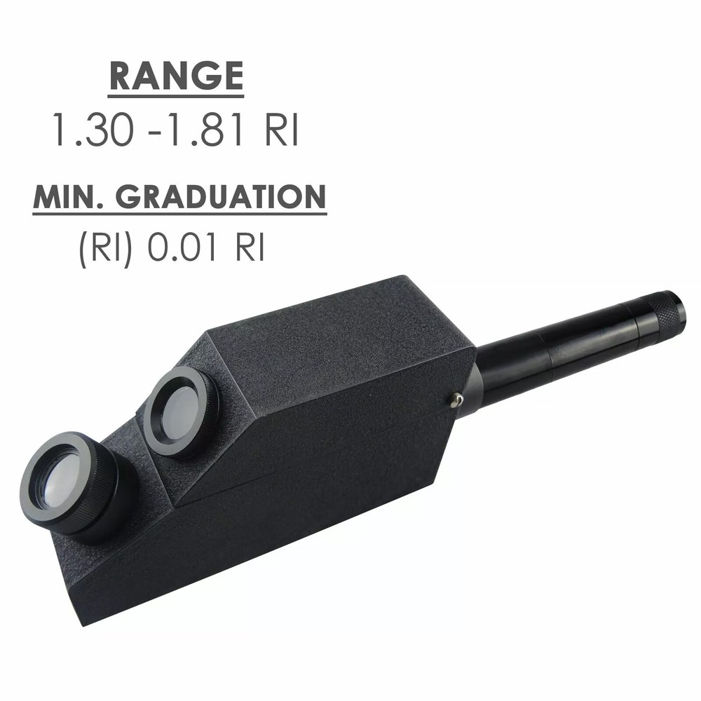 GemologicalGemstone Gem Refractometer Built-In Light 1.30-1.81RI for GIA testing