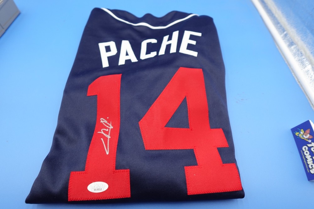 Cristian Pache Signed Braves Custom Jersey JSA COA