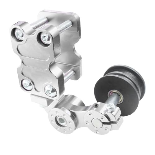 Motorcycle Modified Chain Adjuster Tensioner Wheel Chain Automatic Silver