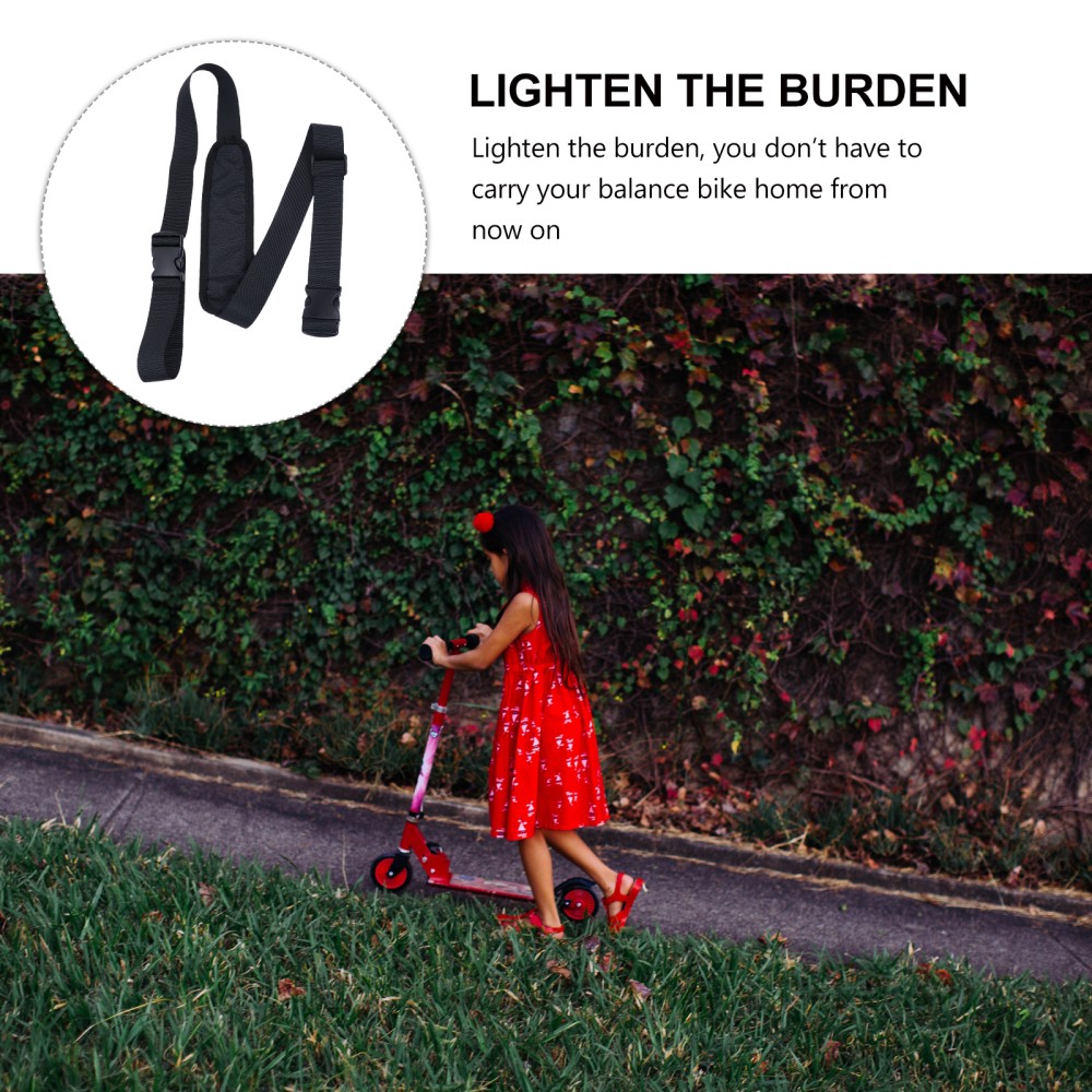 Nylon Adjustable Shoulder Strap for Scooter Carrying with Quick Release Buckles