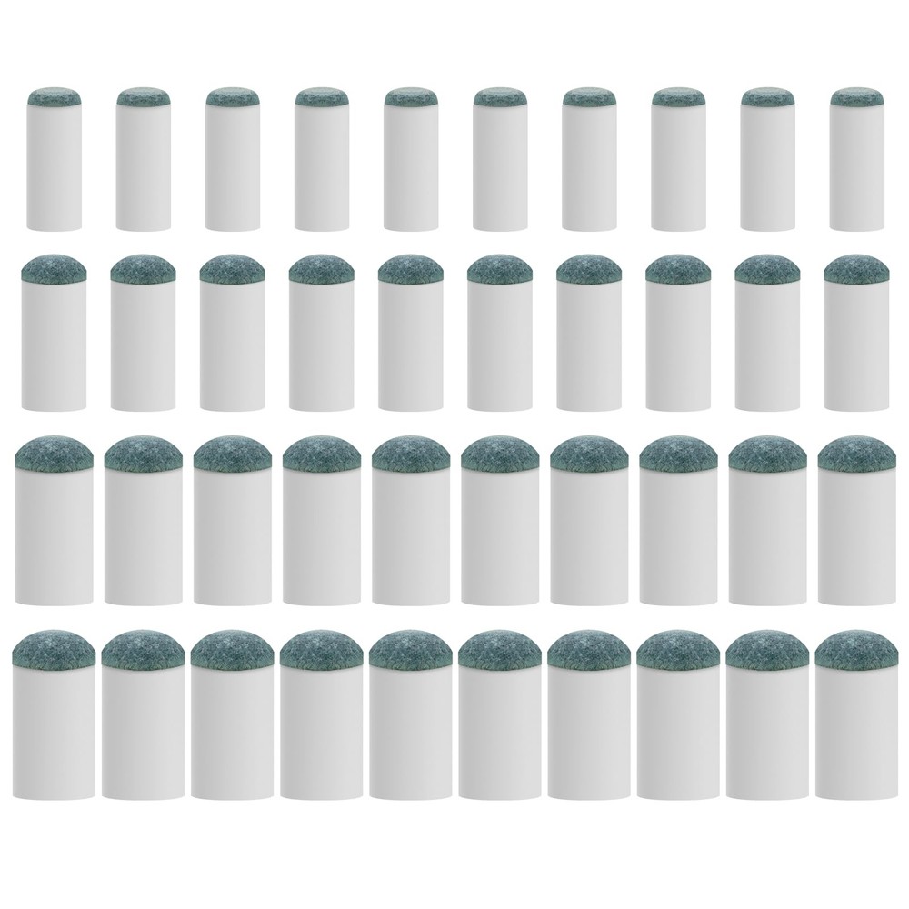 40 Pcs Slip-On Pool Cue Tips Replacement Kit - 4 Sizes, No Glue, Fast-Fix