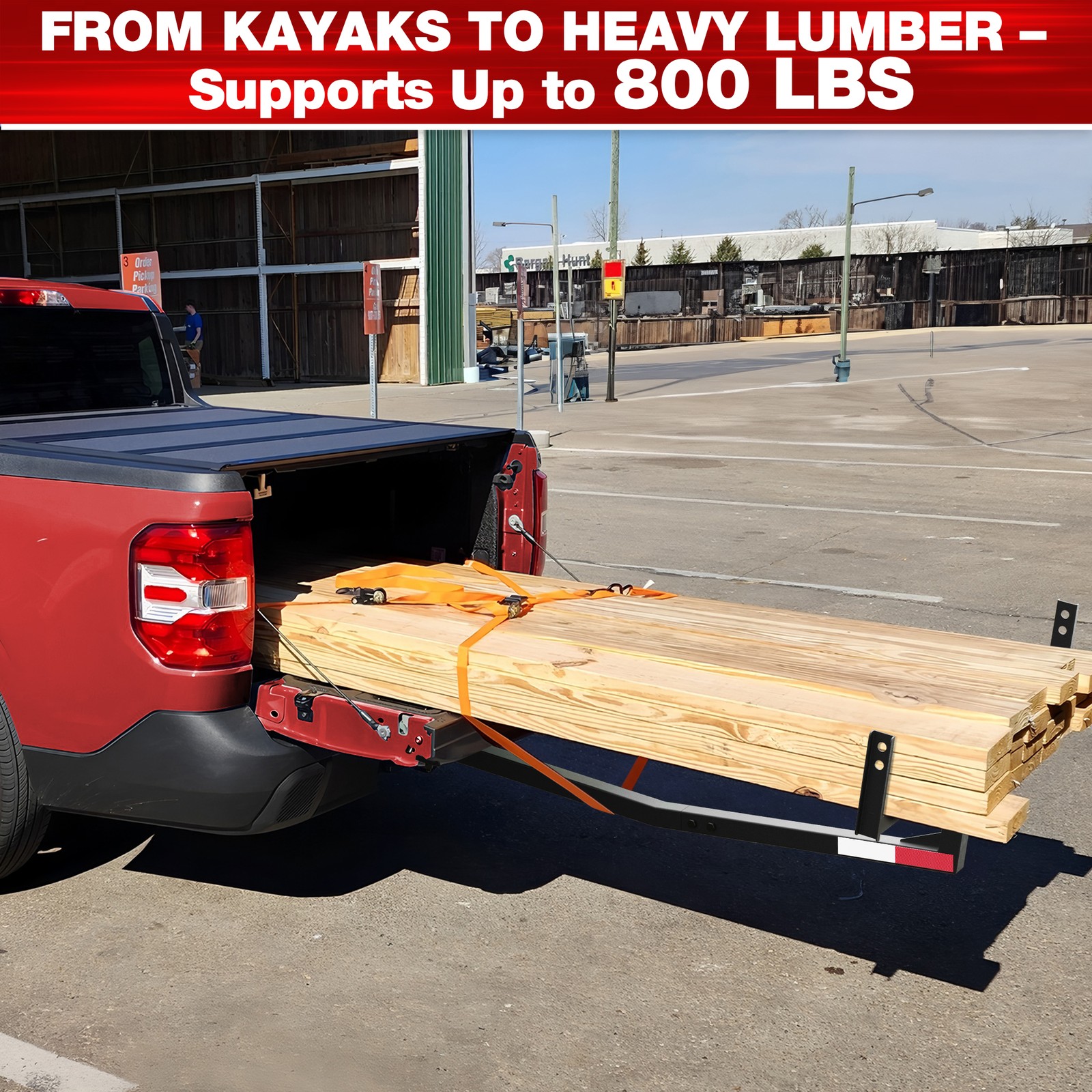 2-inch Trailer Hitch Load Distributor Truck Trailer Hitch Ladder Rack Tailgate