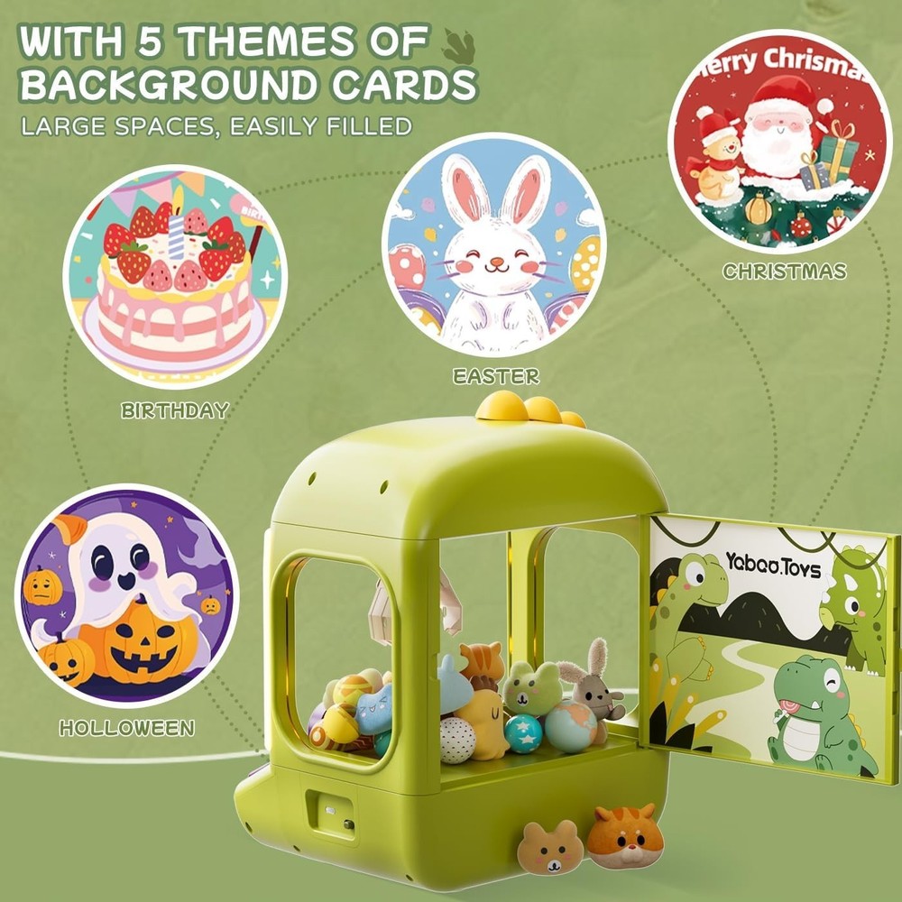 Claw Machine for Kids, Dinosaur Toy Claw Machine Large, Mini Arcade Machine