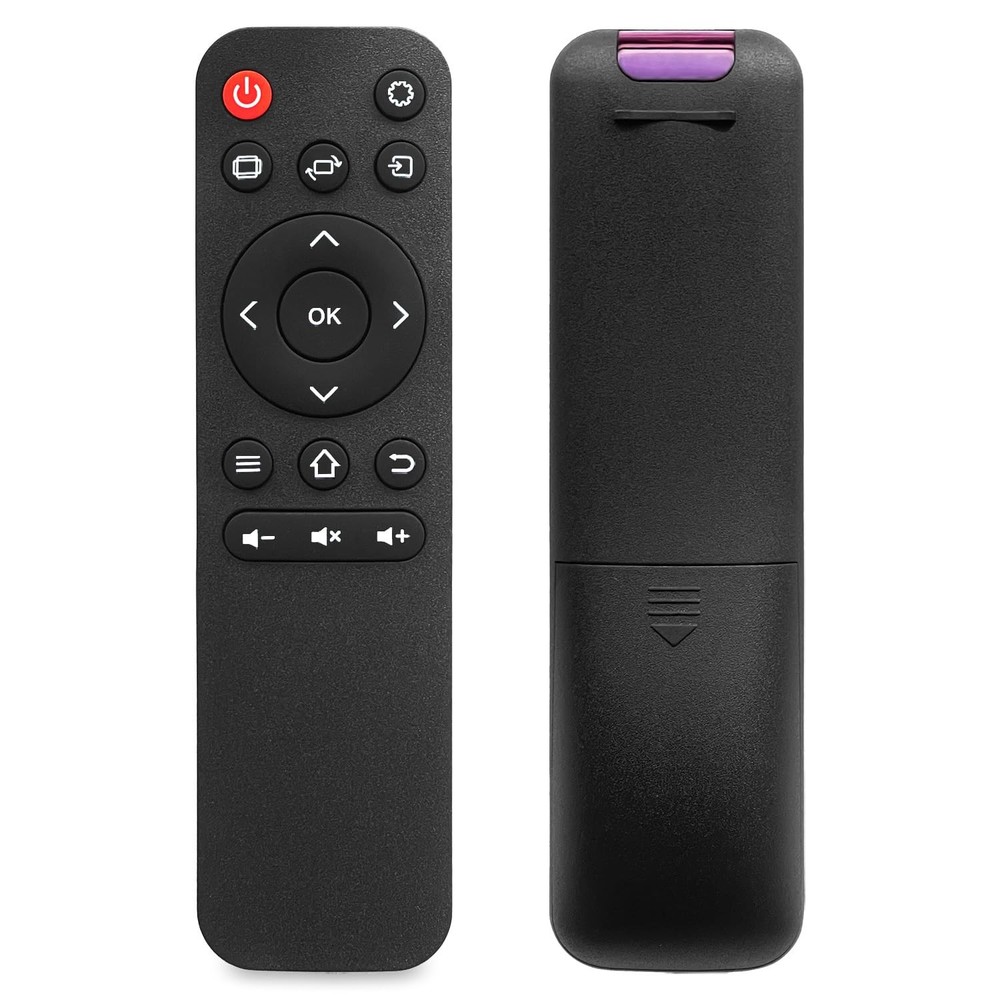 Molgoc Replacement Remote for Mini Projector,Compatible with HAPPRUN H1 black
