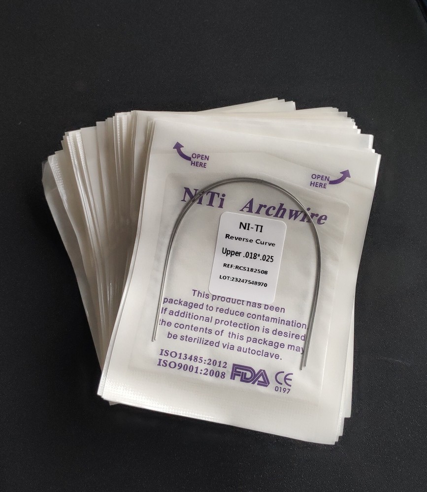 5Pack Dental Orthodontic Super Elastic Reverse Curve NITI Arch Wires Rectangular