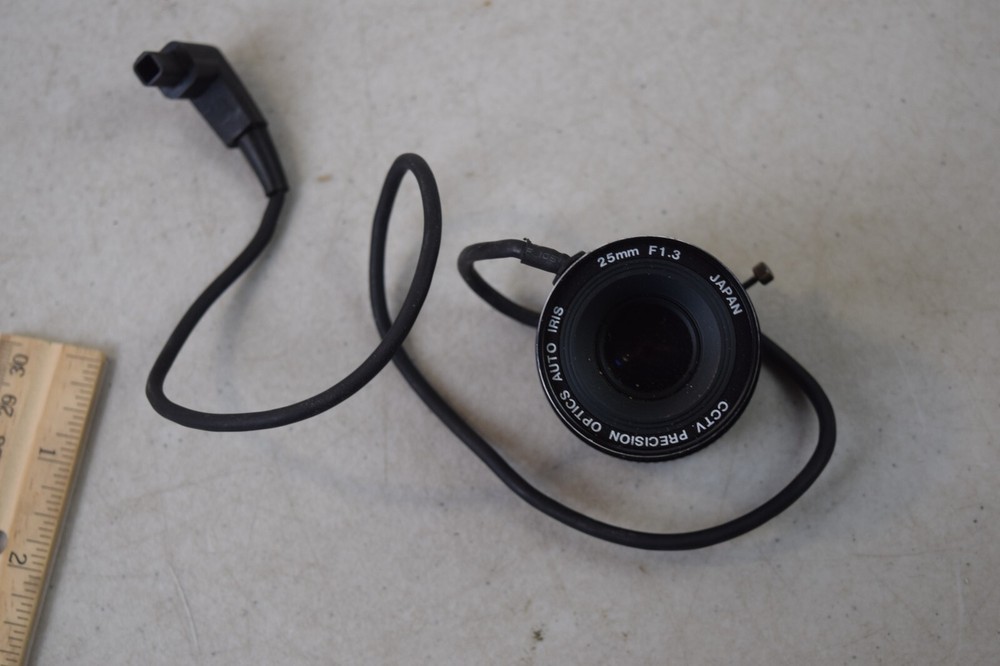 cctv precision optics auto iris 25mm 1.3