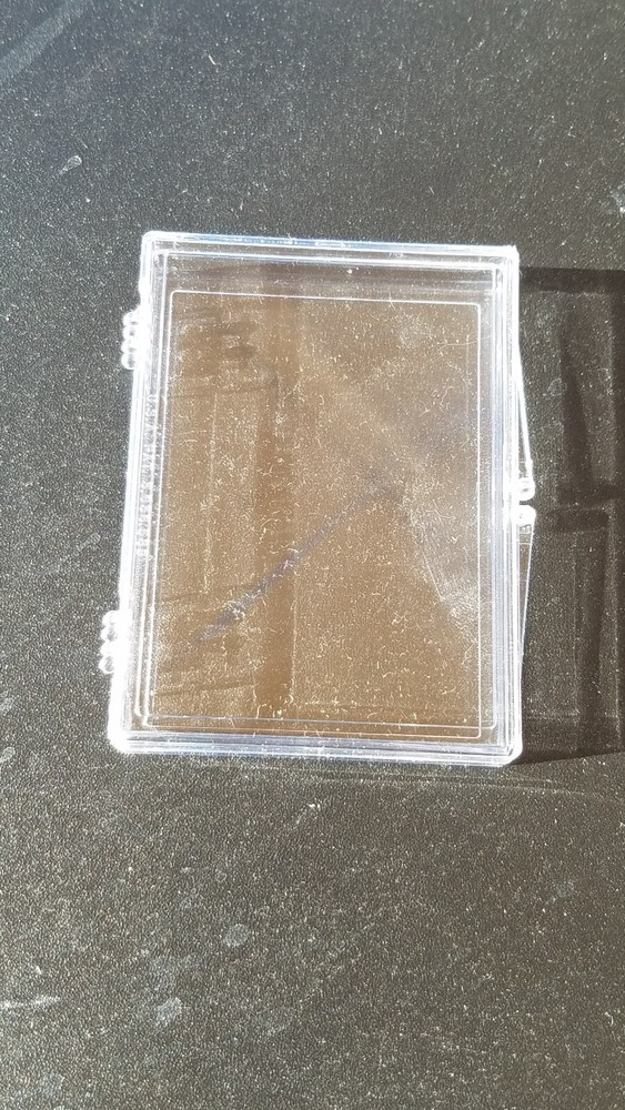 TWO (2) BCW 25 count plastic trading card holders