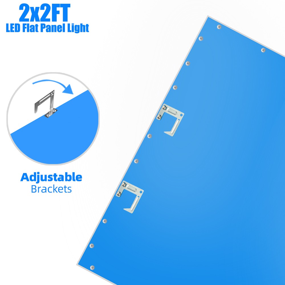 8 Pack 2X2FT LED Panel Light 45W Drop Ceiling Troffer Flat Fixtures 5000k White