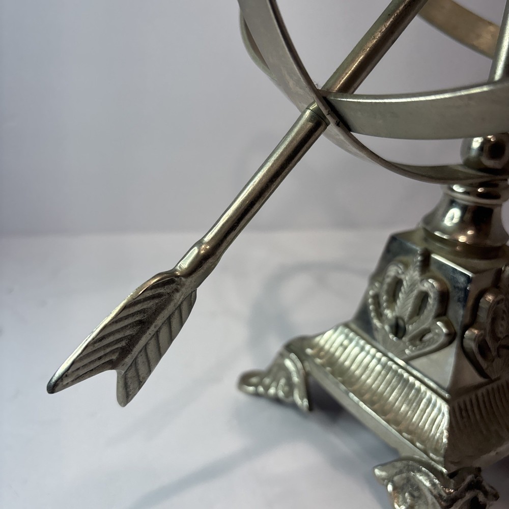 Silver Decorative Metal Armillary Sphere Globe