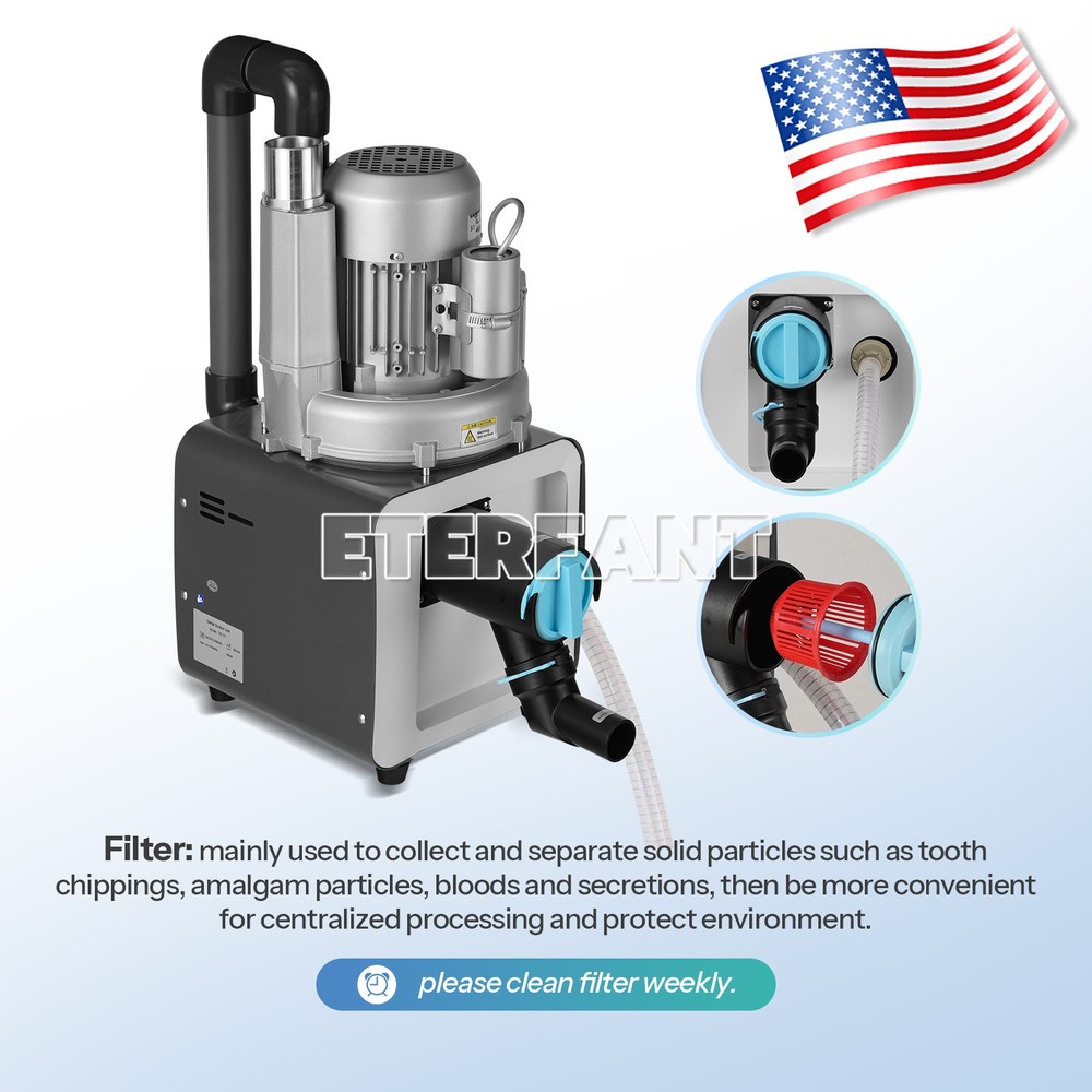 Dental Suction Machine Electric Vacuum System Suction Machine Variable Frequency