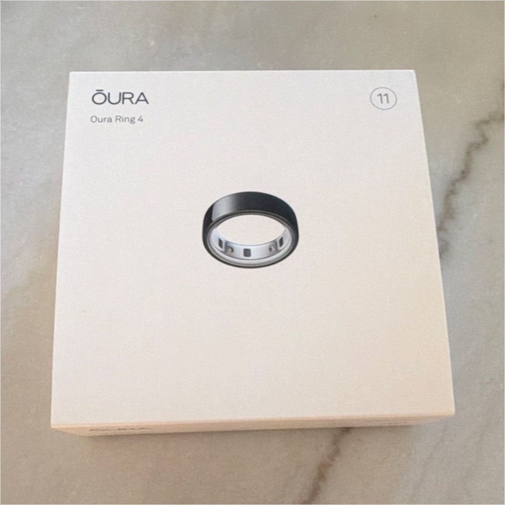 Oura Ring 4 Black Size 11 Bluetooth Activity Tracker for iOS Android