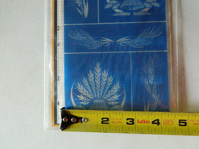 Armour Rub N Etch Stencils WHEAT glass acid etching