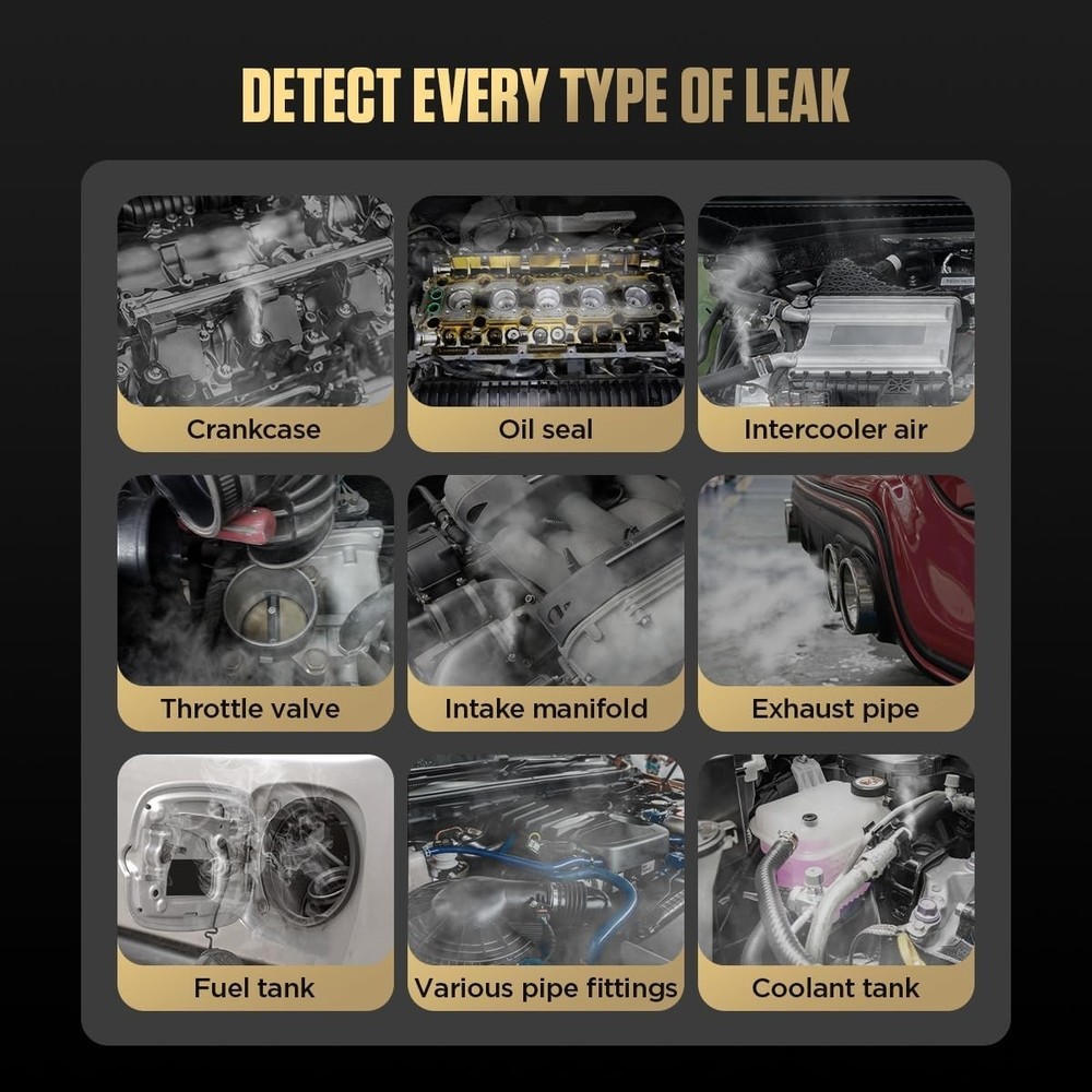 12V EVAP Leakage Locator with Built-in Compressor for Quick Diagnostic Solutions