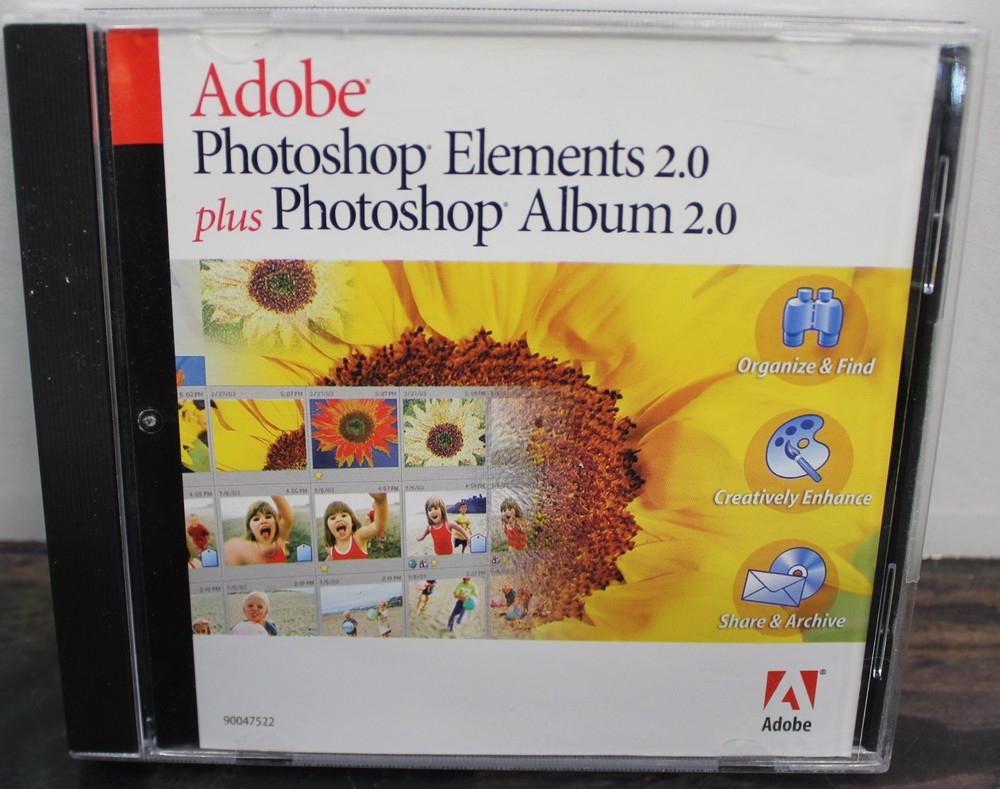 Adobe Photoshop Elements 2.0 (CD-ROM with Serial Number)