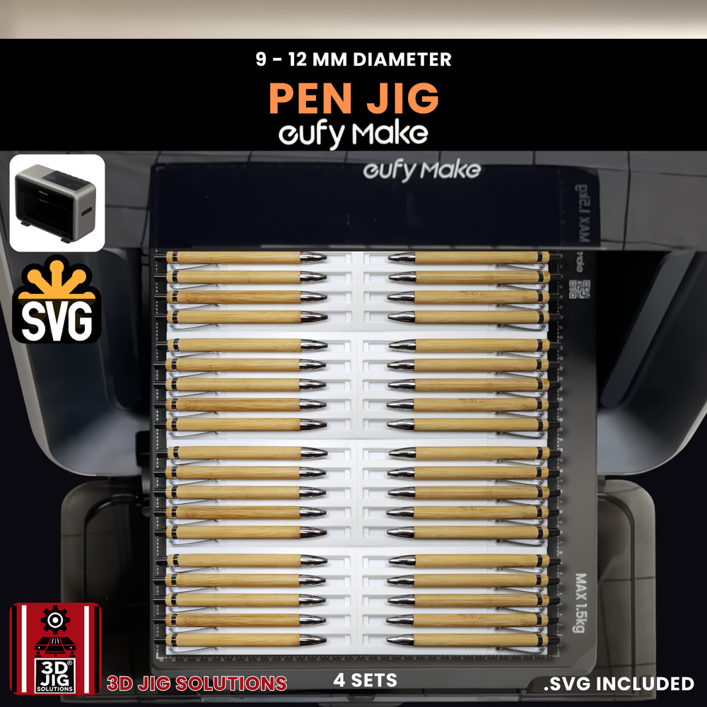 EufyMake E1 Jig | Pen UV Printer Fixture | UV Printing Alignment Tool