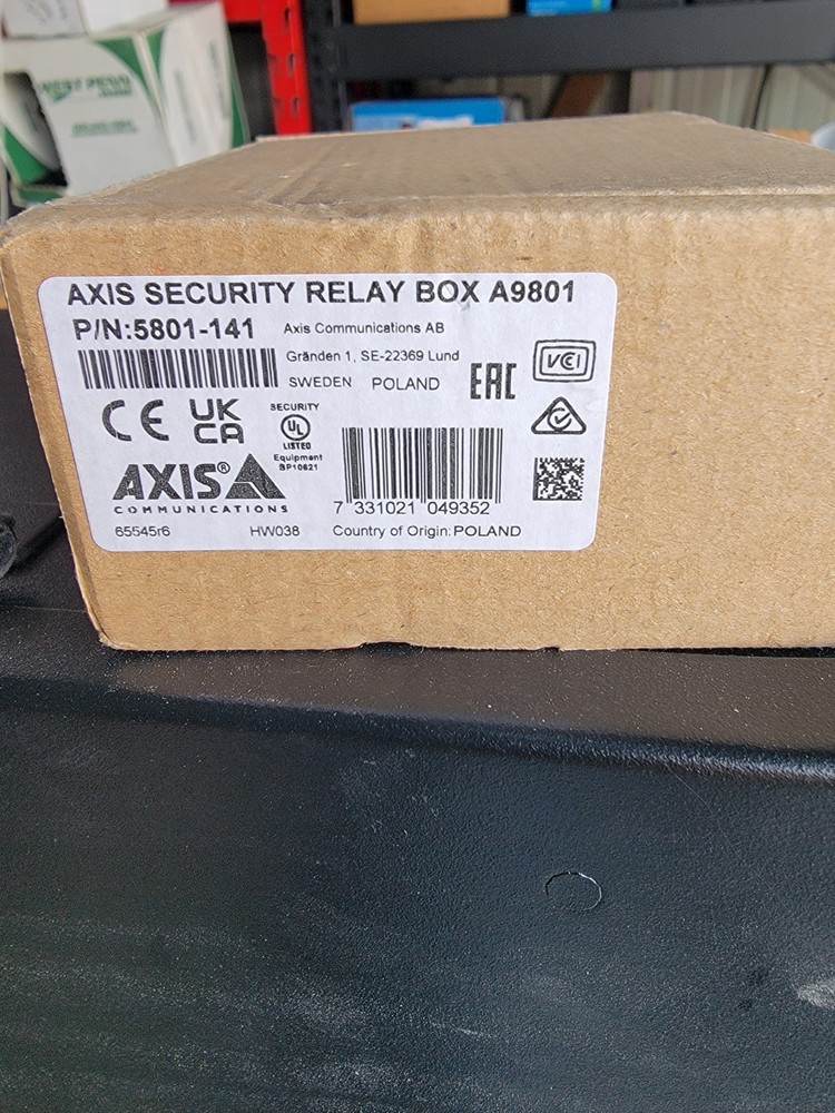 Axis Communications 5801-141 Security Relay Box A9801