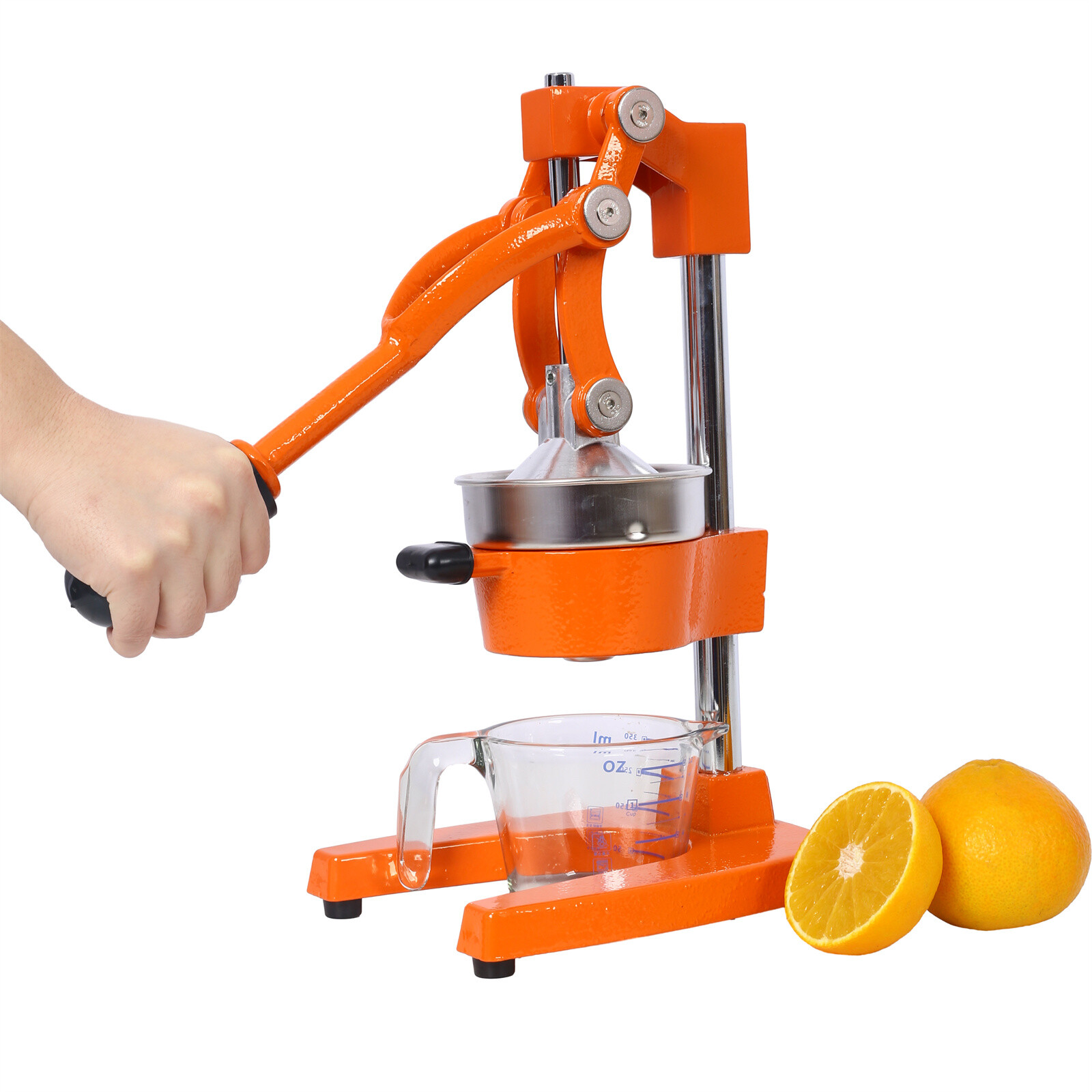 Manual Fruit Juicer Cast Iron Commercial Grade Juice Squeezer Machine Heavy Duty