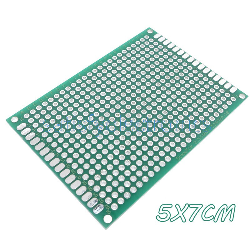 5PCS Double Side Prototype PCB Tinned Universal Breadboard 5x7 cm 50mmx70mm FR4