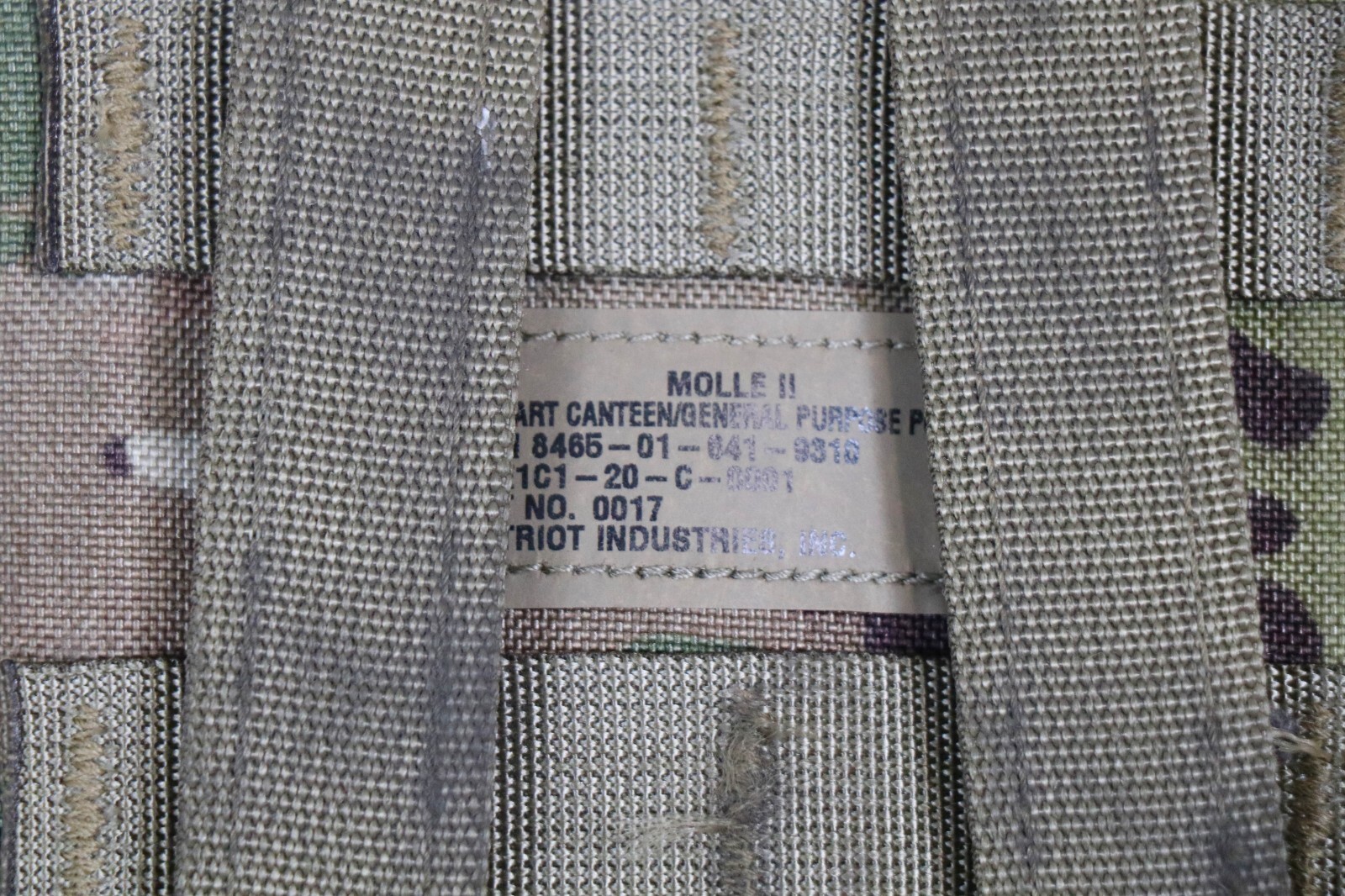 US Army 1 QT General Purpose Canteen Pouch Molle II Multicam OCP Woodland