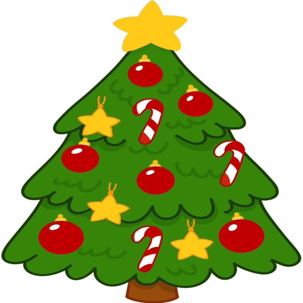 30 Custom Simple Christmas Tree Personalized Address Labels