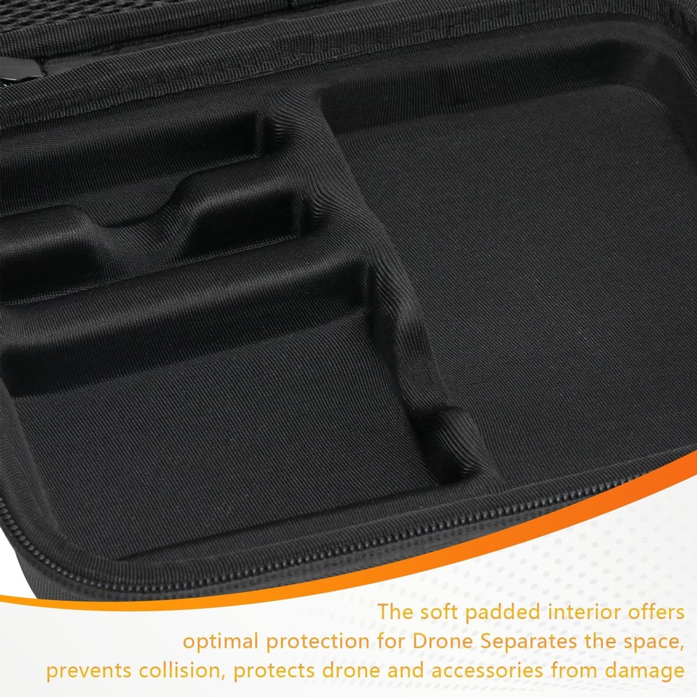 Black Camera Cases for Hoverair X1 Drone - Store Drone, Compact, Balck