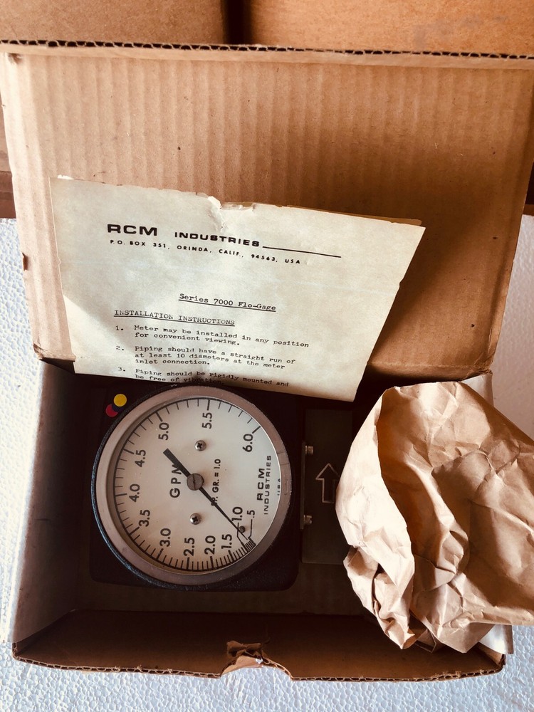 RCM Industries 73-R-6 .5” Flow Meter