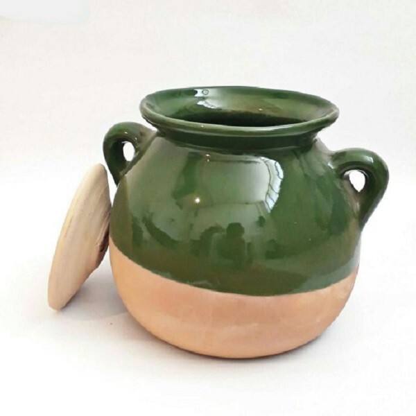 Dizi Abgoosht Sofali Pottery Clay Pot دیزی سفالی لعابدار 6 نفره با گوشت کوب