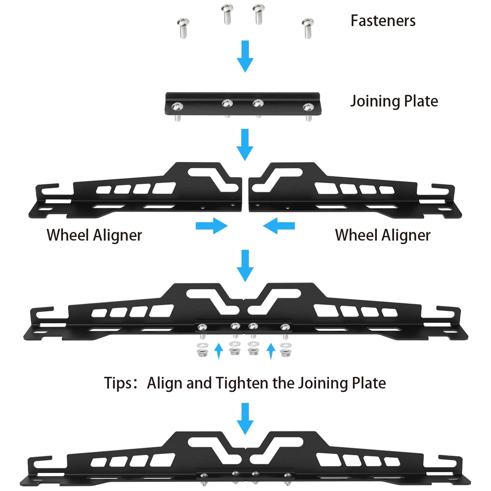 2Pcs Heavy Duty Wheel Alignment Tool Kit Toe Alignment Tool w/Tape Measures