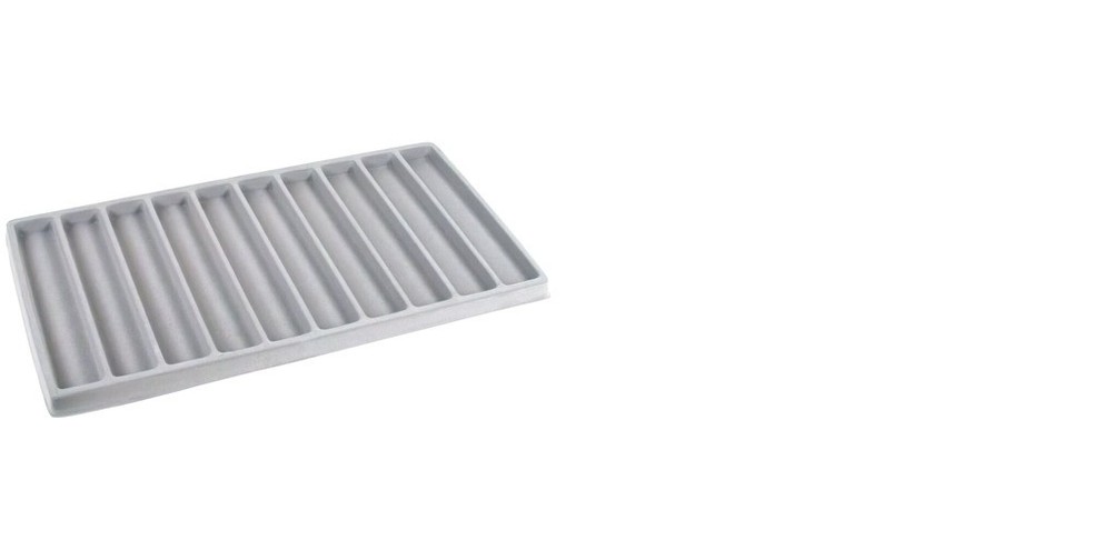 5 Beige 10 Compartment Display Tray Inserts