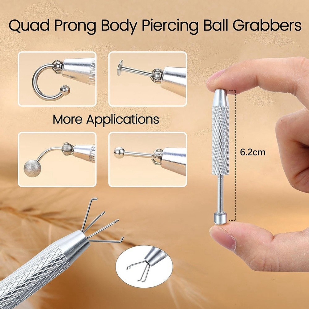 Piercing Kit Grabber Tool Earrings Applicator S9Y81345