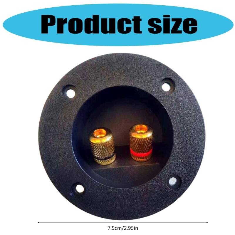 Round Spring Cup Speaker Junction Box Back Panel Block for Home Car Speaker