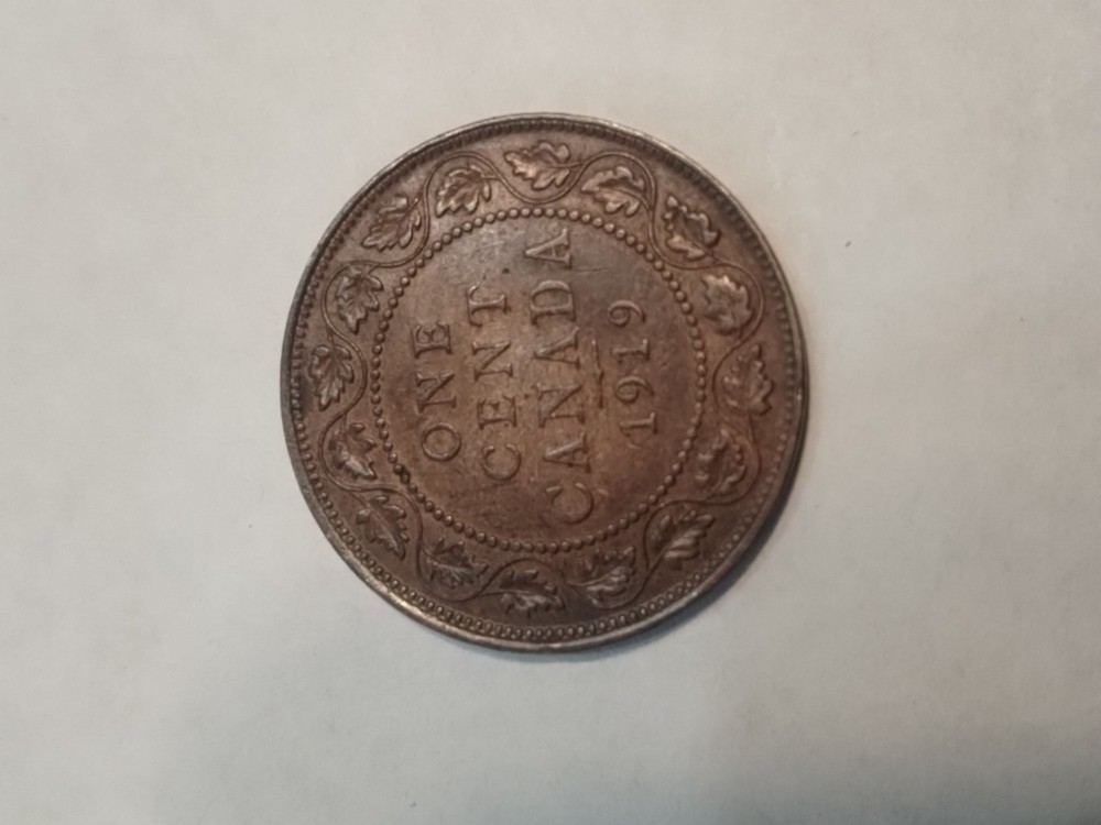 1919 Canada 1 Cent - Large Cent - Coin nice grade