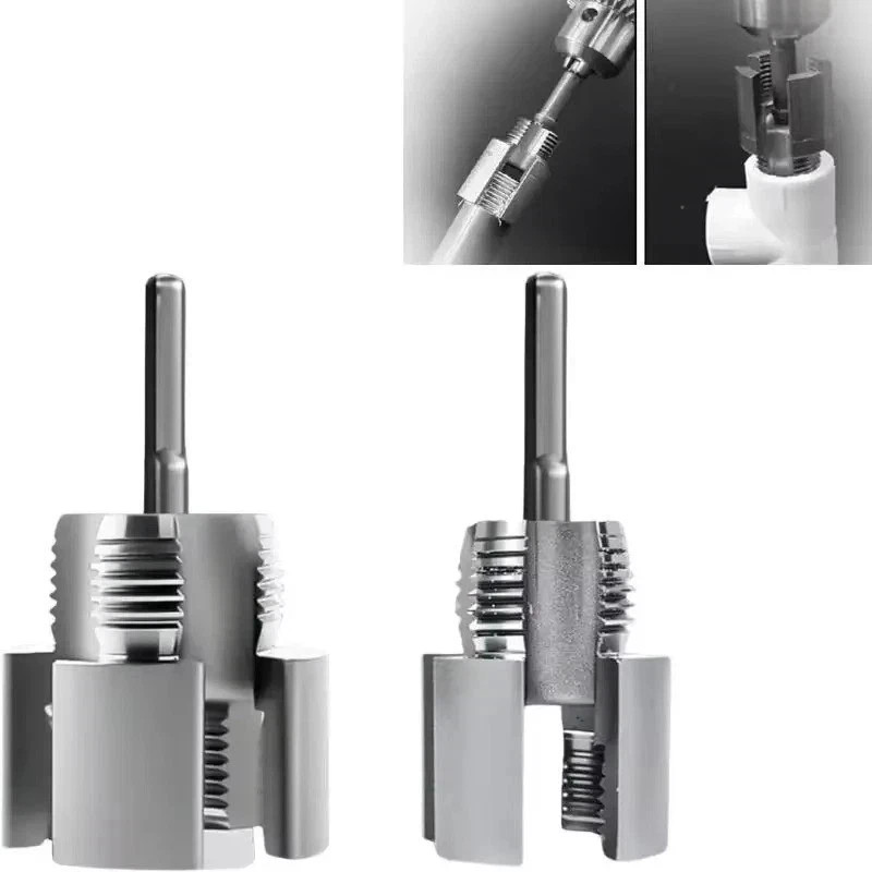 2pcs PVC Pipe Threader Kit Internal External Threading Set Plumbing Hand Tool