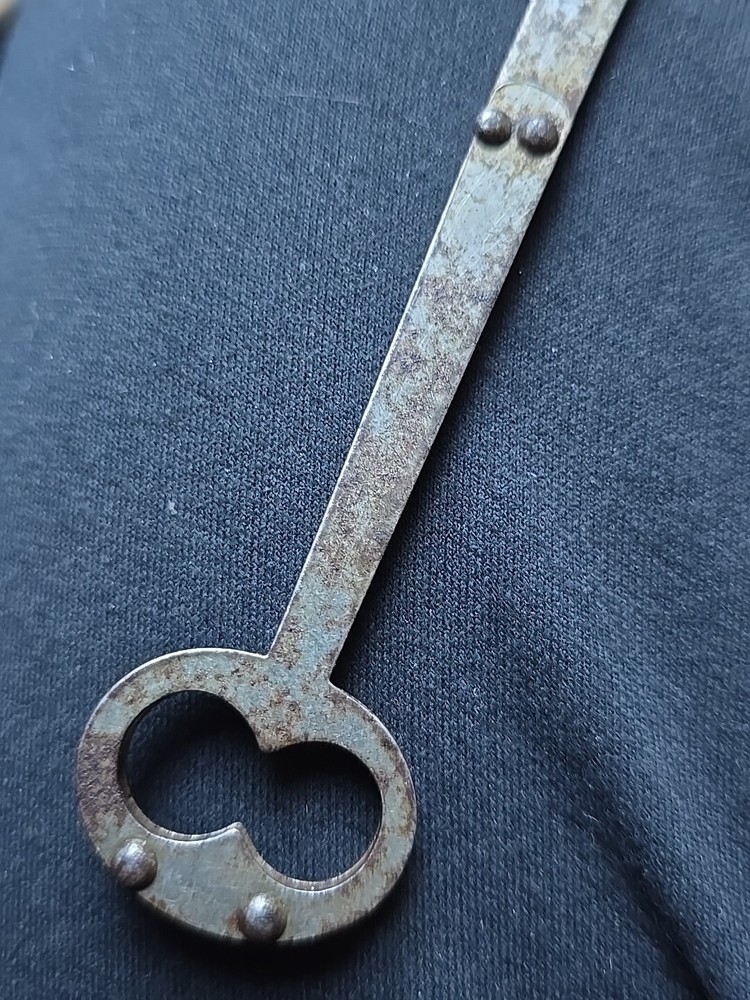 Remarkable Antique Folding Key ☆ Neat Old Hinged Skeleton Key!