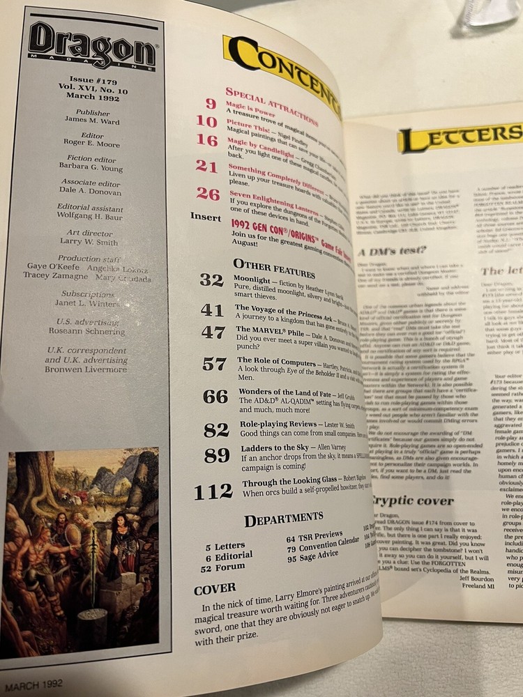 TSR Dragon Magazine #179