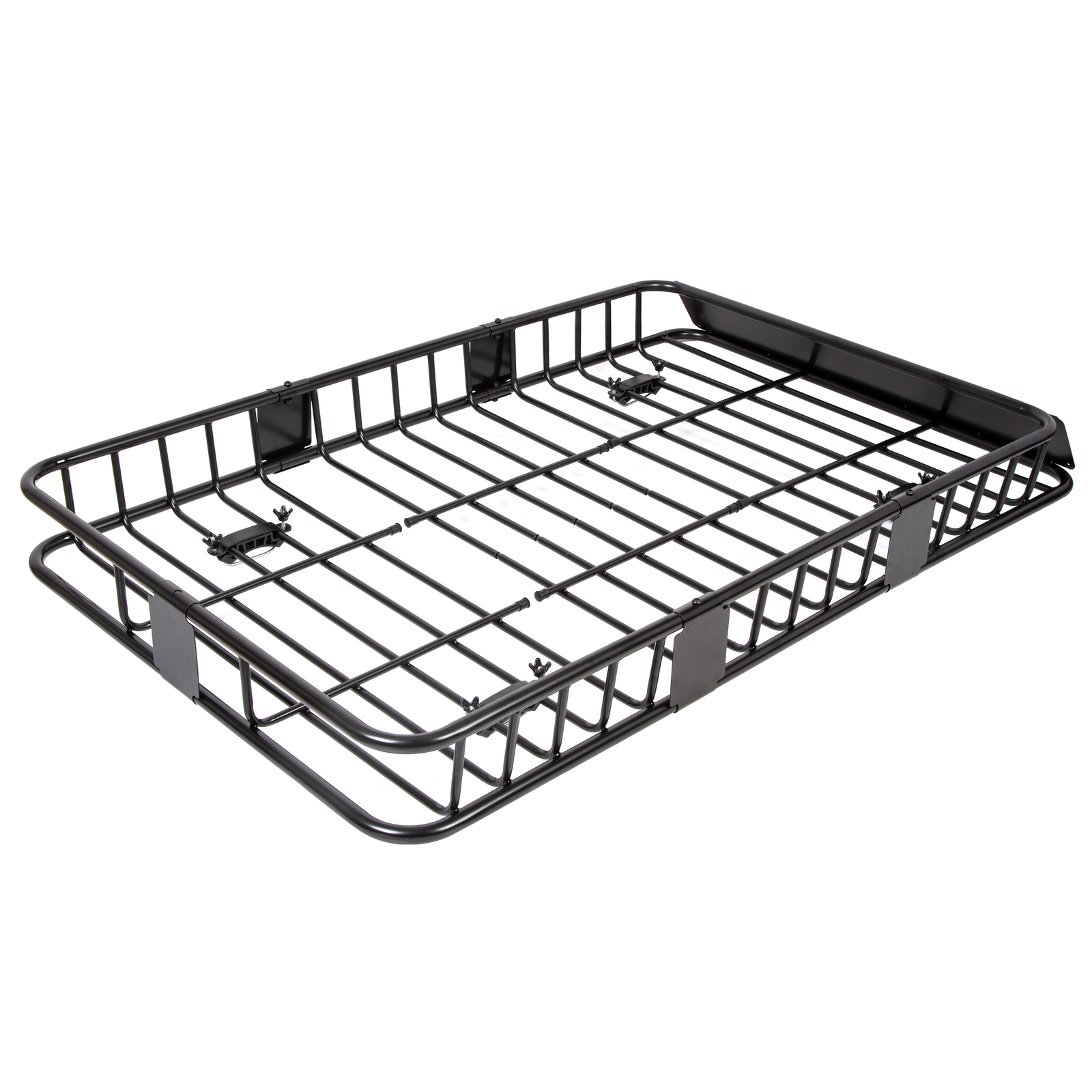 64" Universal Black Roof Rack Cargo Carrier w/ Extension Luggage Hold Basket SUV