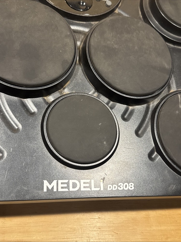 Medeli DD308 Digital 7 Pad Tabletop Drum Set Tested No Power Cord