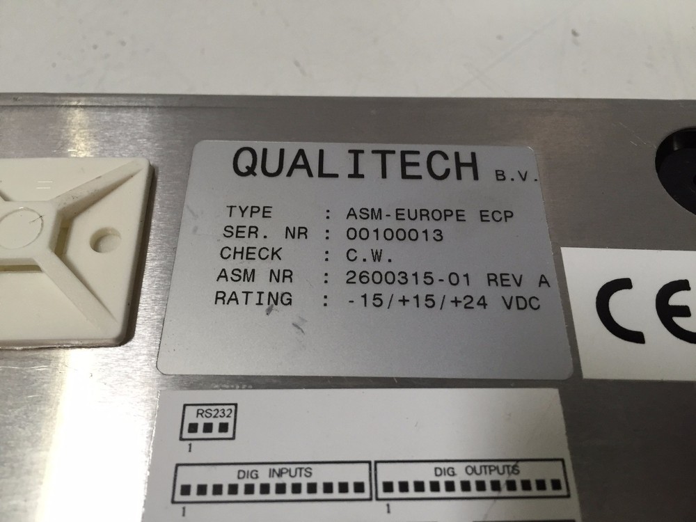 ASM Qualitech ASM-Europe ECP Element Control Panel