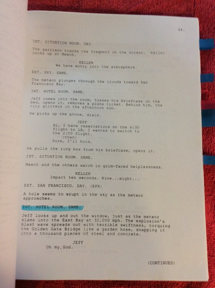 ORIGINAL SCRIPT JUDGEMENT DAY ICE-T COOLIO MARIO VAN PEEBLES WILLIAM CARSON