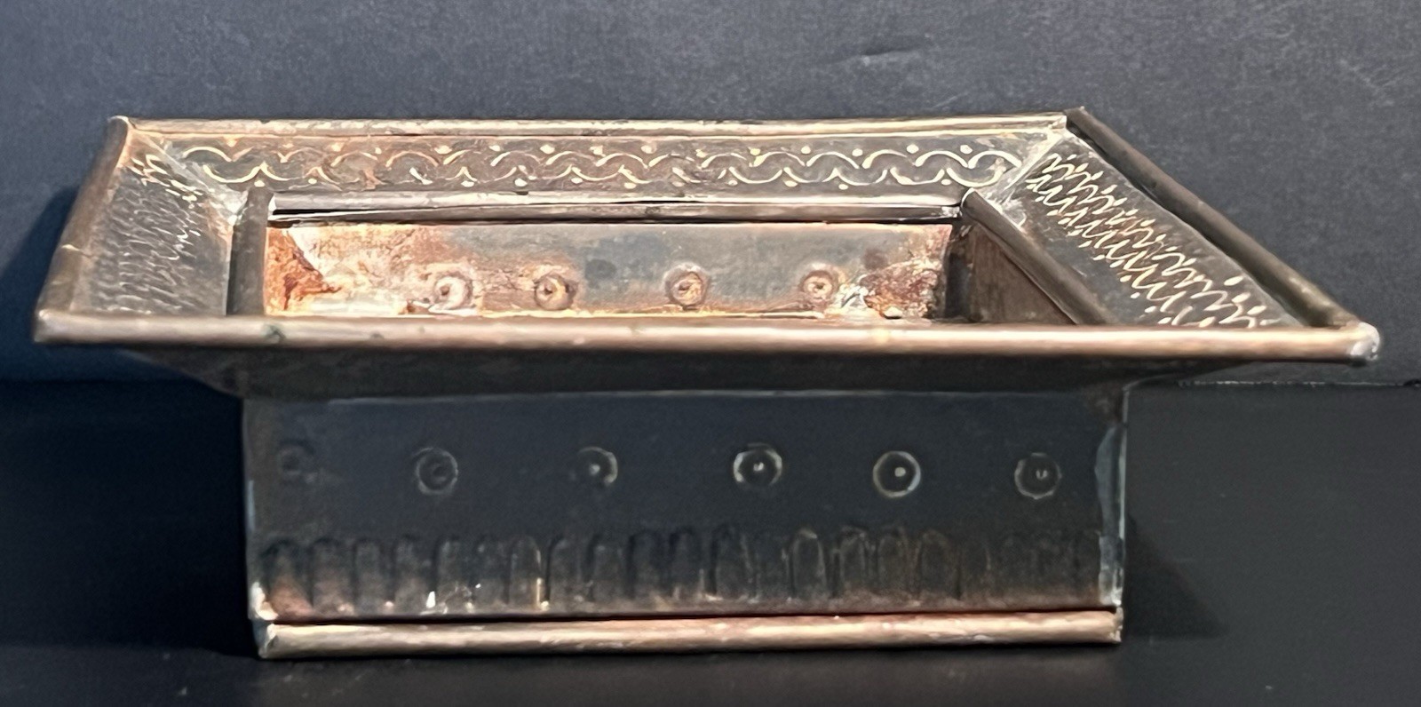 MID CENTURY GENE BYRON TRINKET DISH 6” SIGNED MEXICAN STUDIO ART COLLECTIBLE