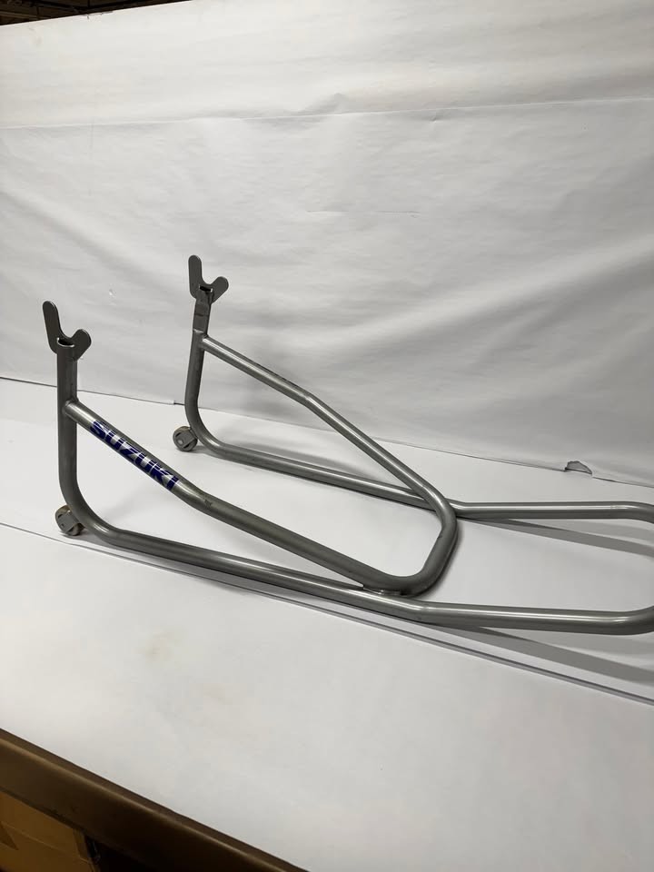 Suzuki Motorcycle Rear Wheel Stand - Silver