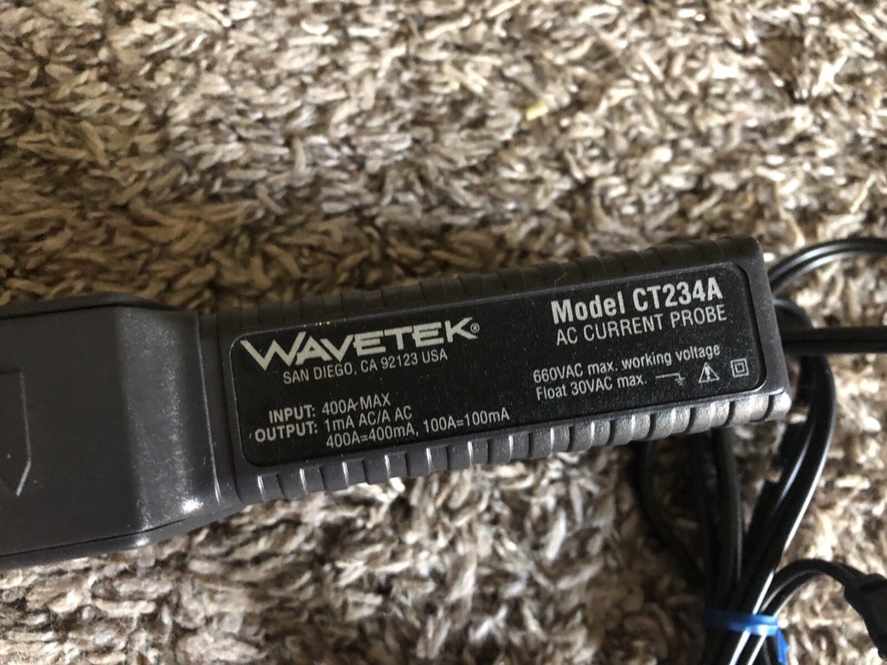 Wavetek AC Current Clamp CT234A S6.3