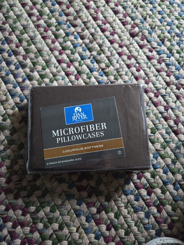 Dan River Microfiber Pillow Cases (Luxurious Softness) 2 Pack Standard Size