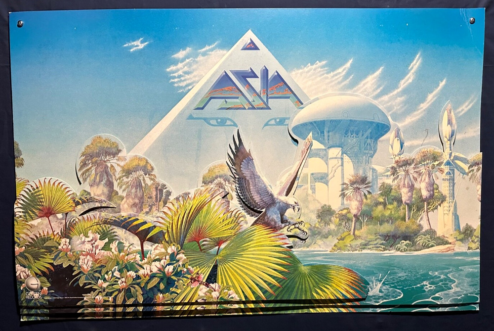 🔥rare ASIA "Alpha" Record Store PROMO 3-D Display Roger Dean Carl Palmer EX++